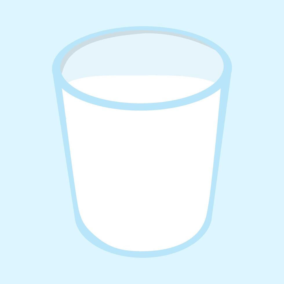 vaso de Leche icono vector