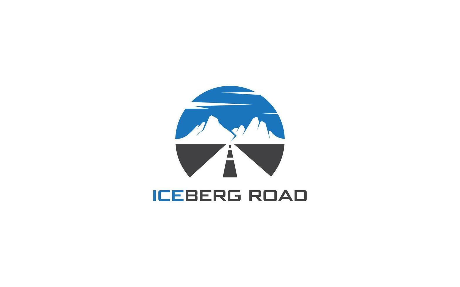 Iceberg modern logo vector