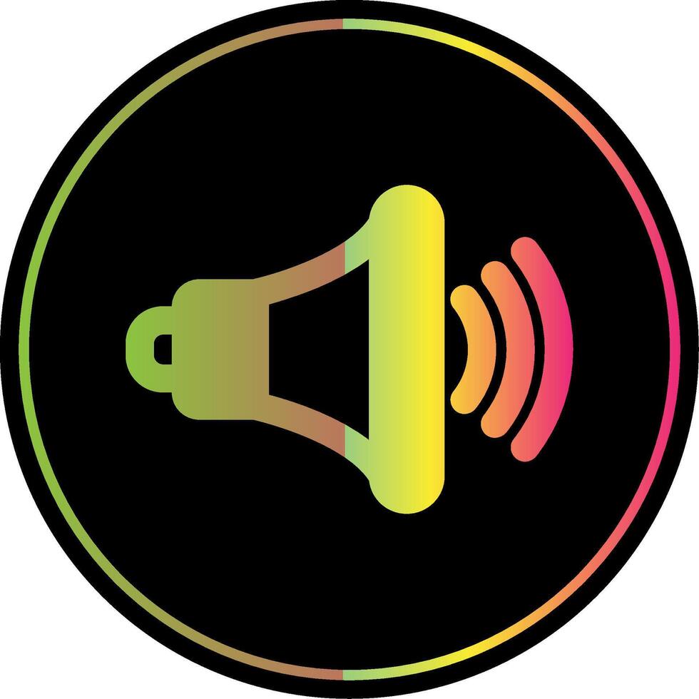 Volume up Glyph Due Color Icon vector