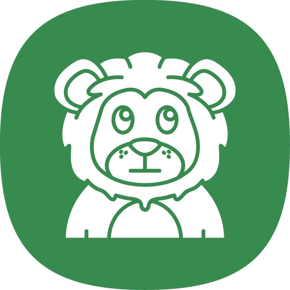 Rolling eyes Glyph Curve Icon vector