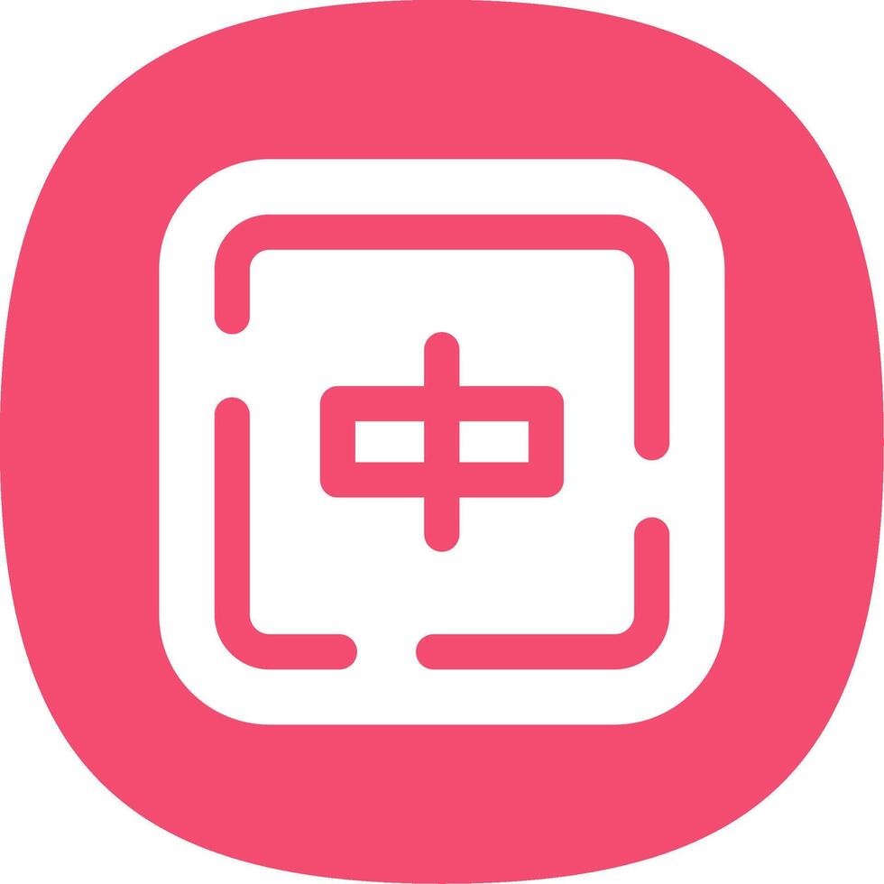 Align objects Glyph Curve Icon vector