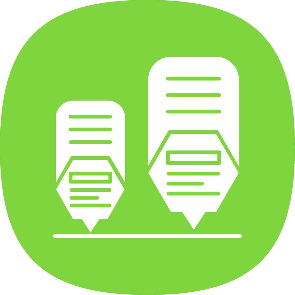 Infographic elements Glyph Curve Icon vector