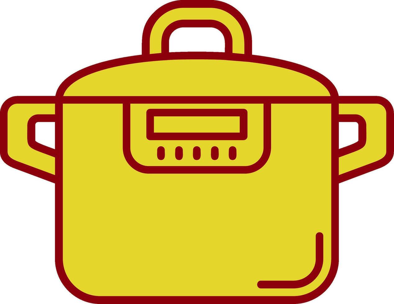 Pressure cooker Vintage Icon vector