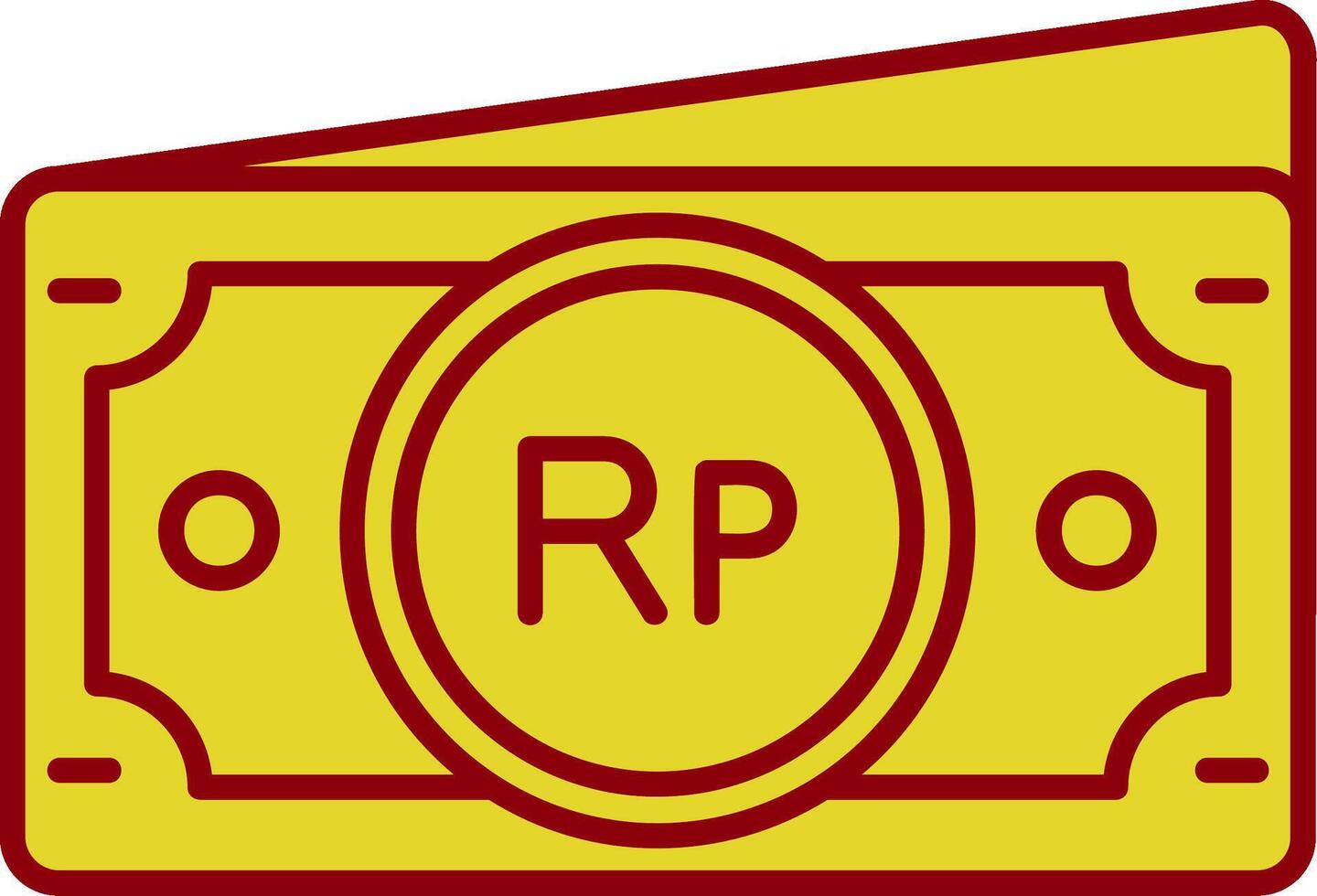 Indonesian rupiah Vintage Icon vector