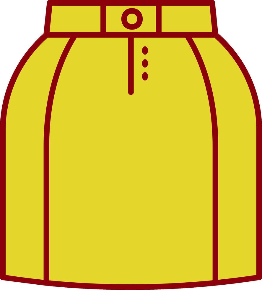 mini falda Clásico icono vector