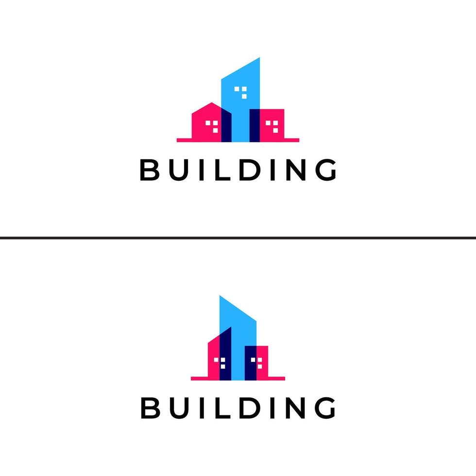 logotipo de construcción para empresa de construcción, impresión con vector premium de concepto moderno