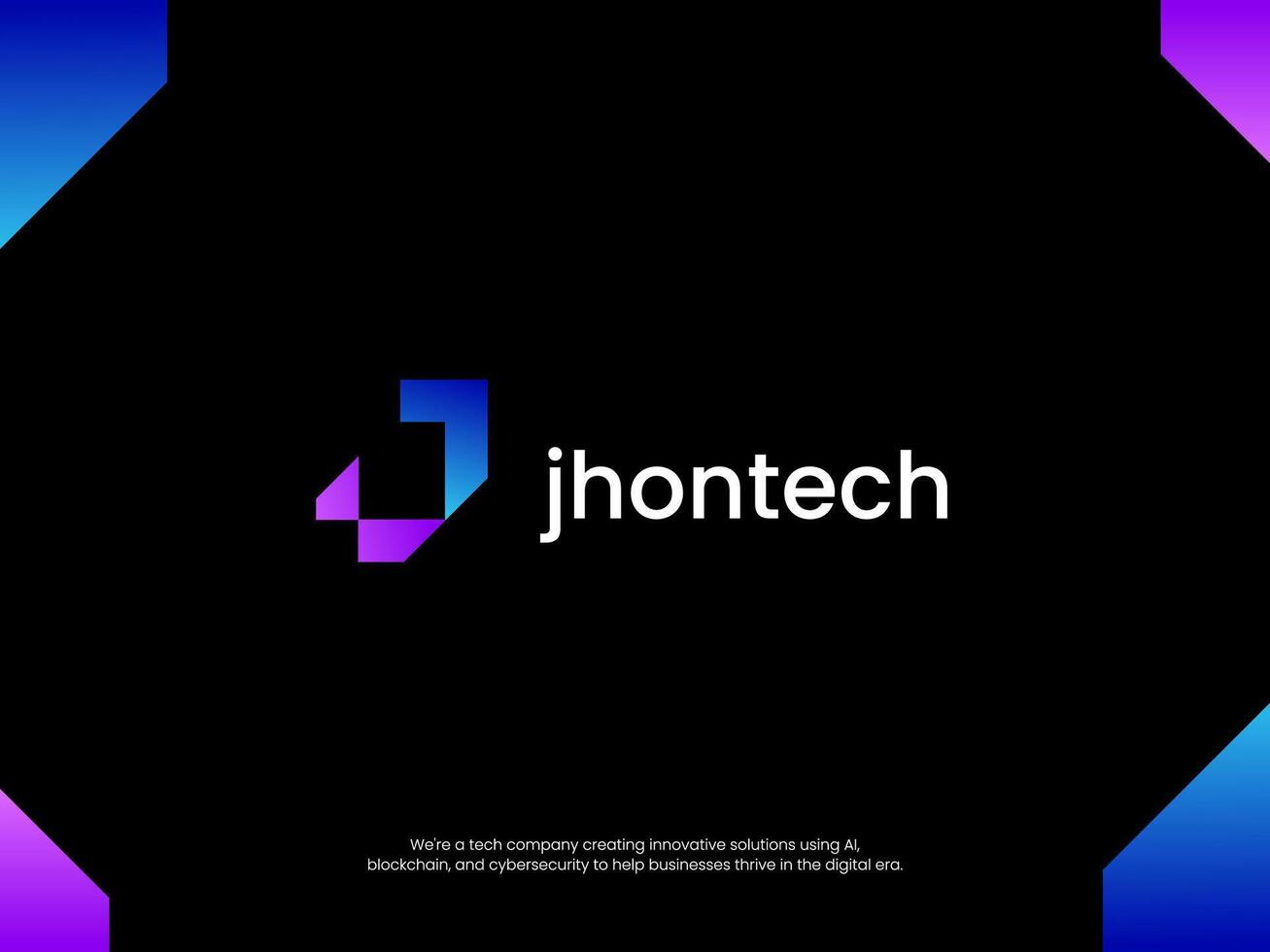 initial Letter J Tech Logo Template vector