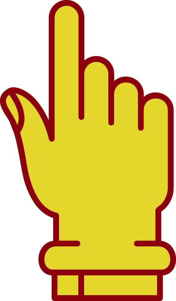 Hand click Vintage Icon vector