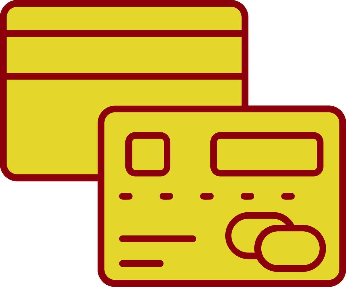 Credit card Vintage Icon vector