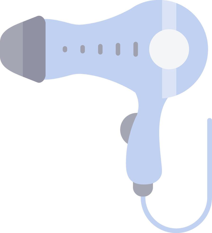 Hair dryer Flat Light Icon vector