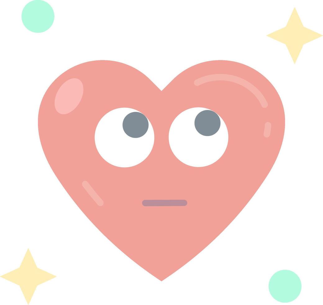 Rolling eyes Flat Light Icon vector