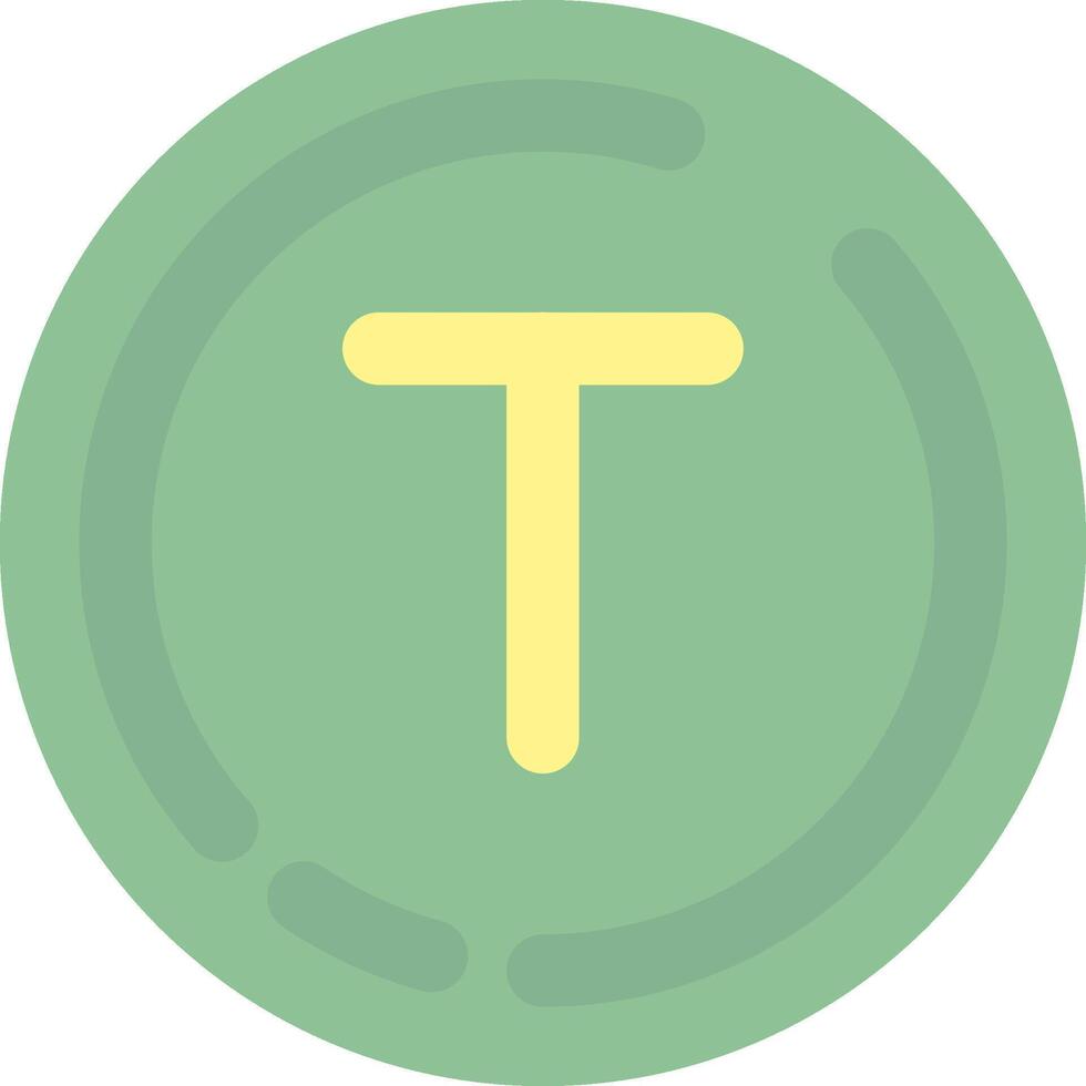 Add text Flat Light Icon vector