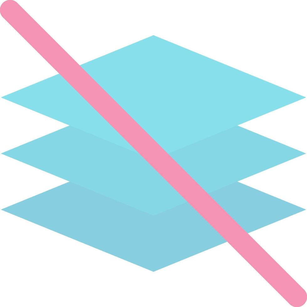 Hide layer Flat Light Icon vector