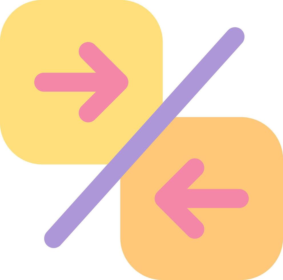 Compare arrow Flat Light Icon vector