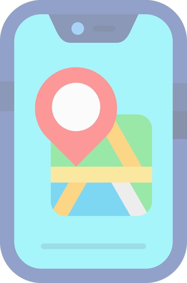 Map location Flat Light Icon vector