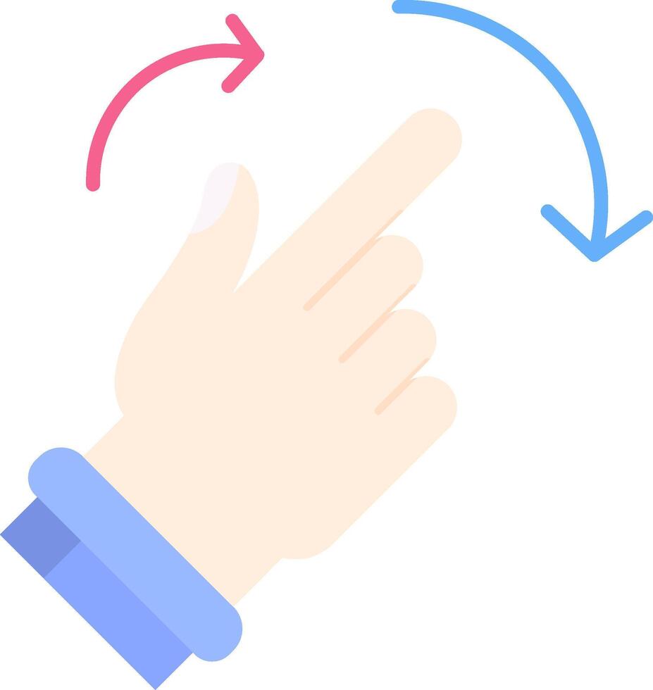 Rotate Right Flat Light Icon vector