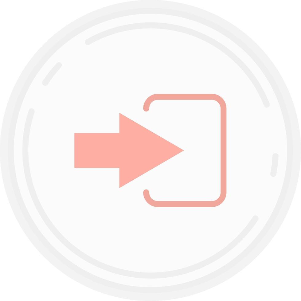 Log in Flat Light Icon vector