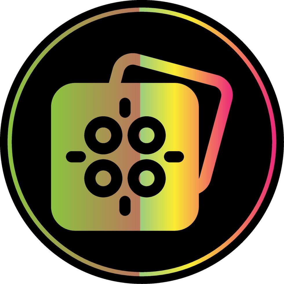 Image blur Glyph Due Color Icon vector