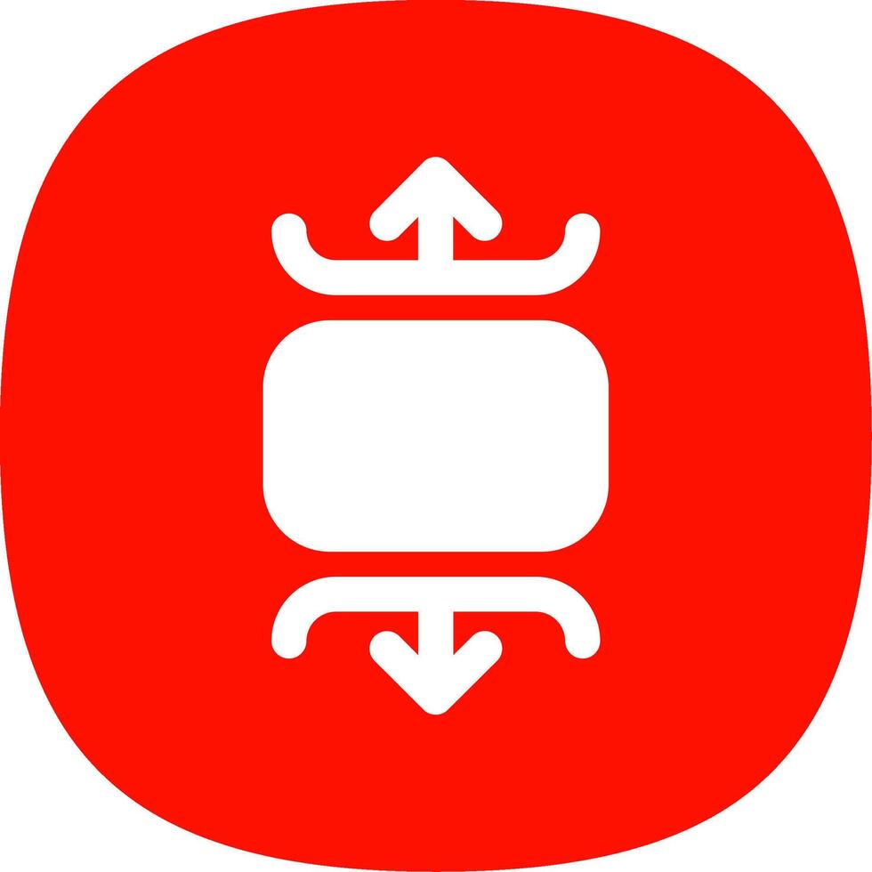 Carousel vertical Glyph Curve Icon vector