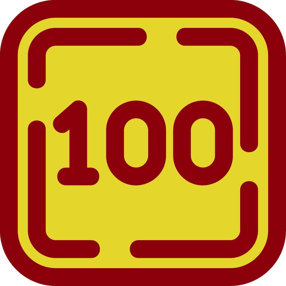 One Hundred Vintage Icon vector