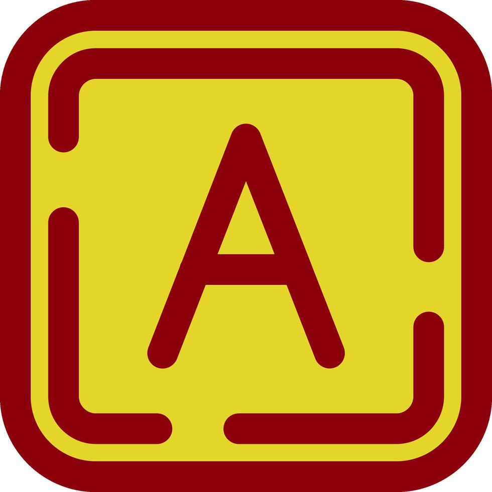 Letter a Vintage Icon vector