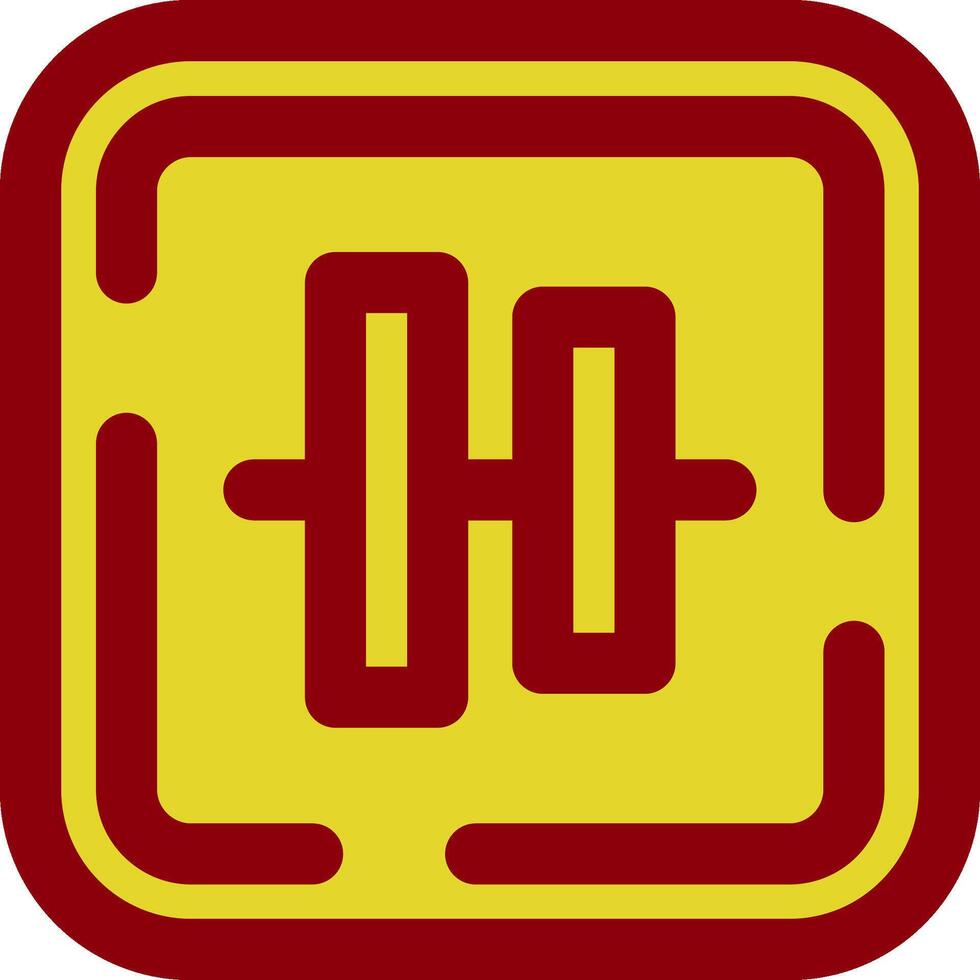 Vertical alignment Vintage Icon vector
