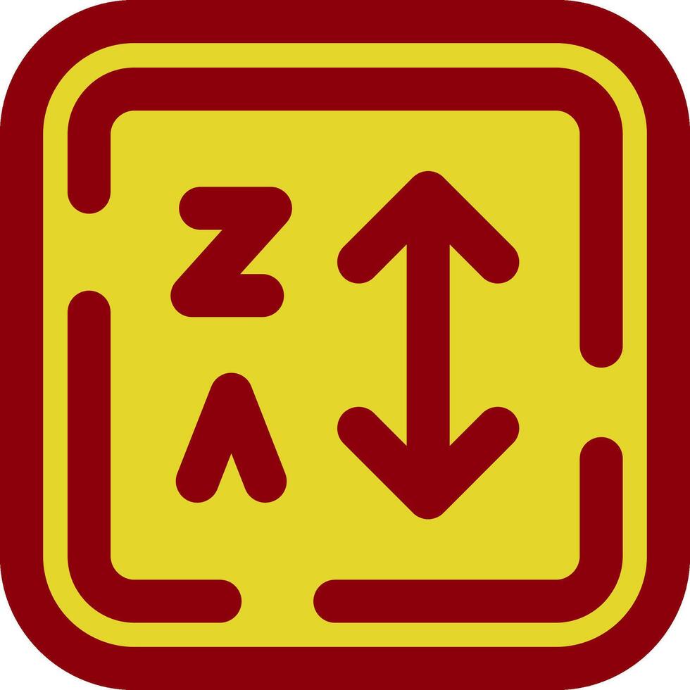 Alphabetical order Vintage Icon vector