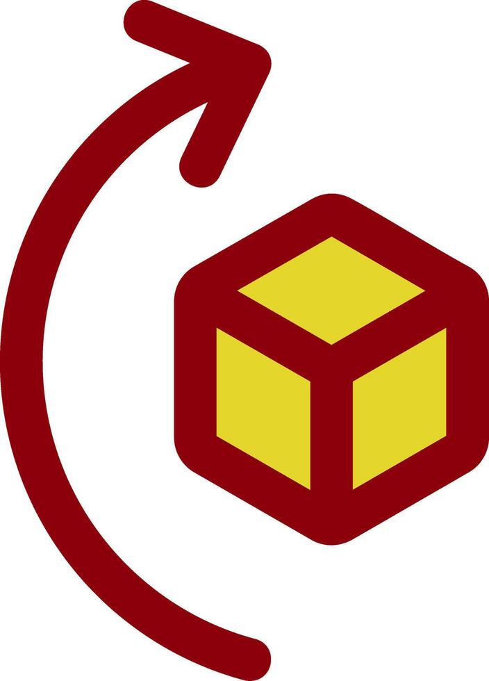 Rotate right Vintage Icon vector