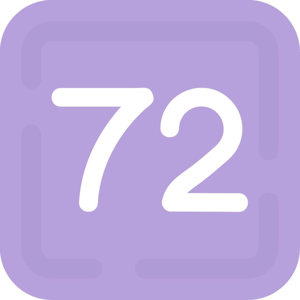 Seventy Two Flat Light Icon vector