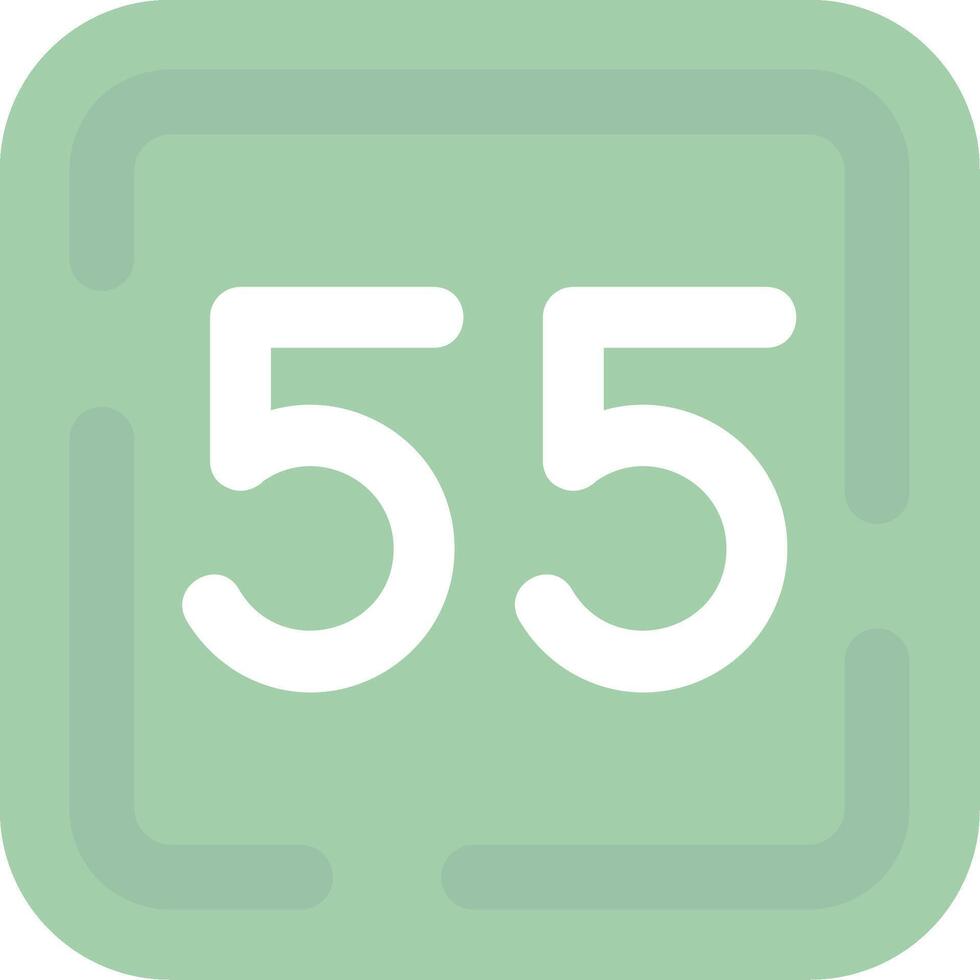 Fifty Five Flat Light Icon vector