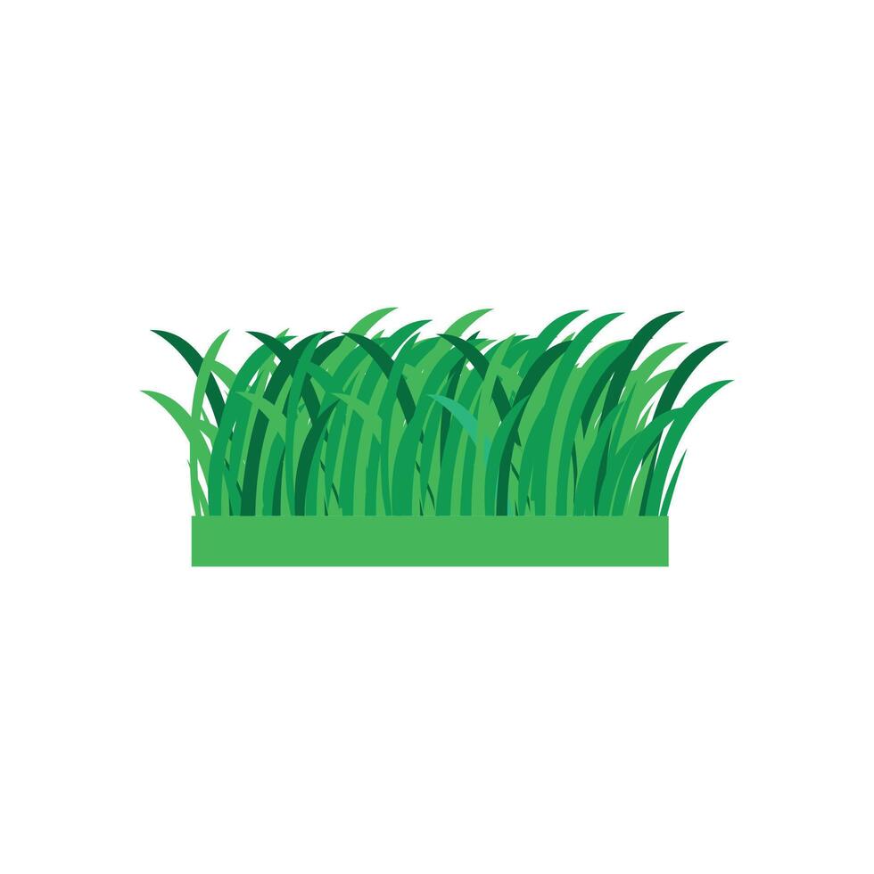 vector ilustración diseño de un parche de verde césped.
