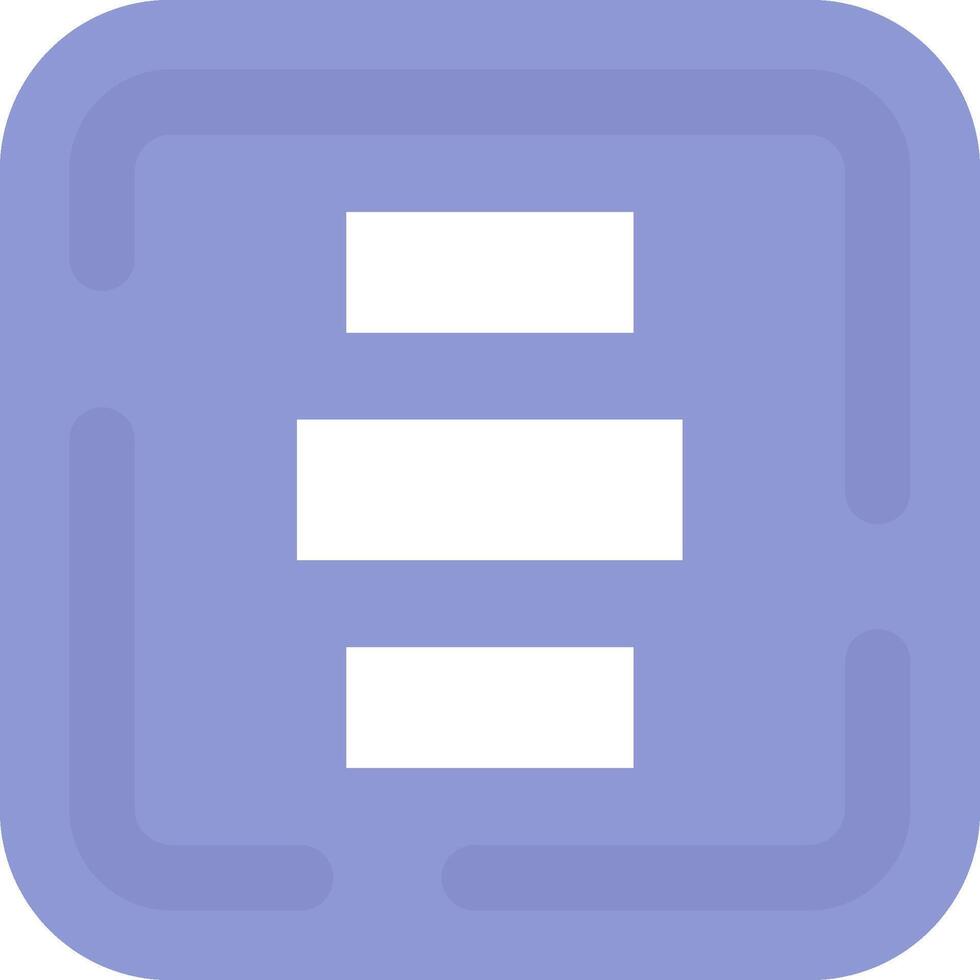 Horizontal Alignment Flat Light Icon vector