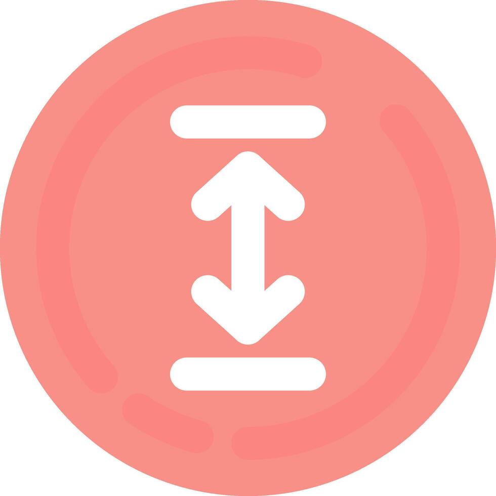 Up and down arrow Flat Light Icon vector