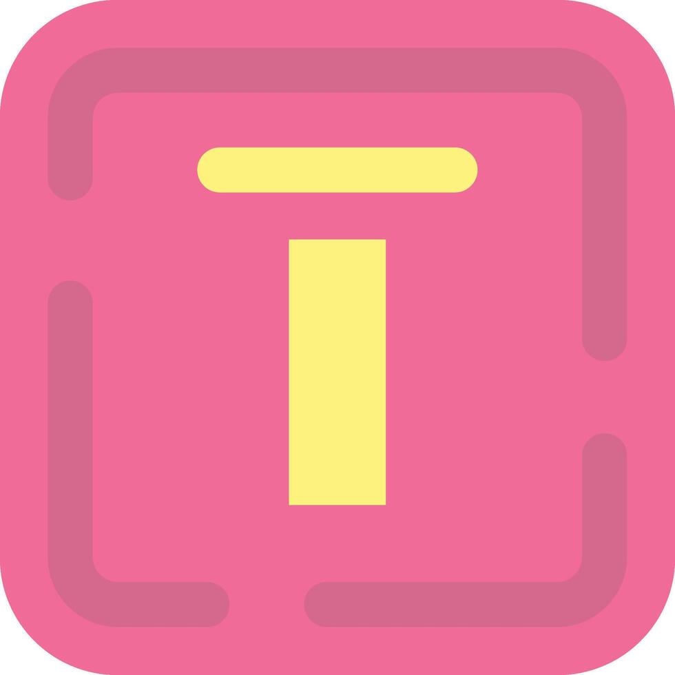 Top alignment Flat Light Icon vector