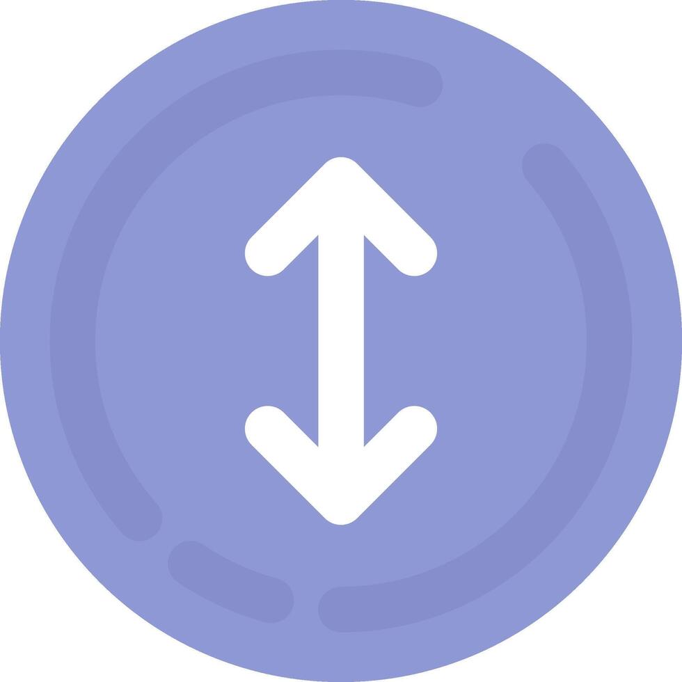 Up and down arrow Flat Light Icon vector
