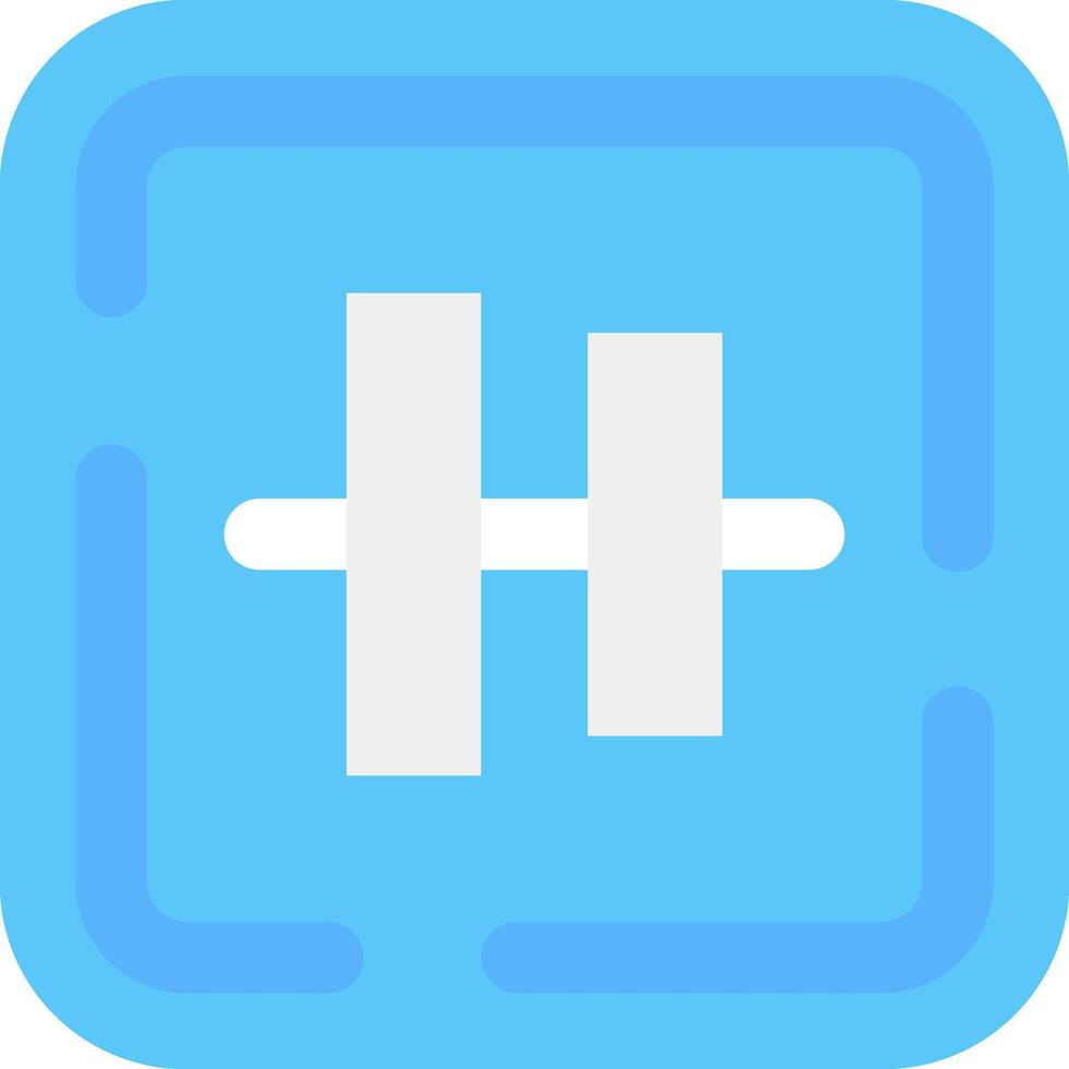 Vertical alignment Flat Light Icon vector