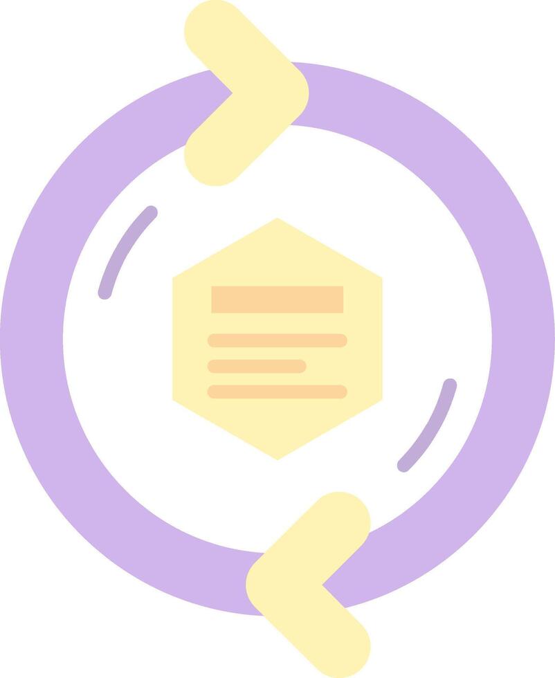 Refresh arrow Flat Light Icon vector