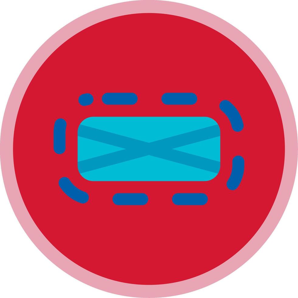 Elipse frame Flat Multi Circle Icon vector