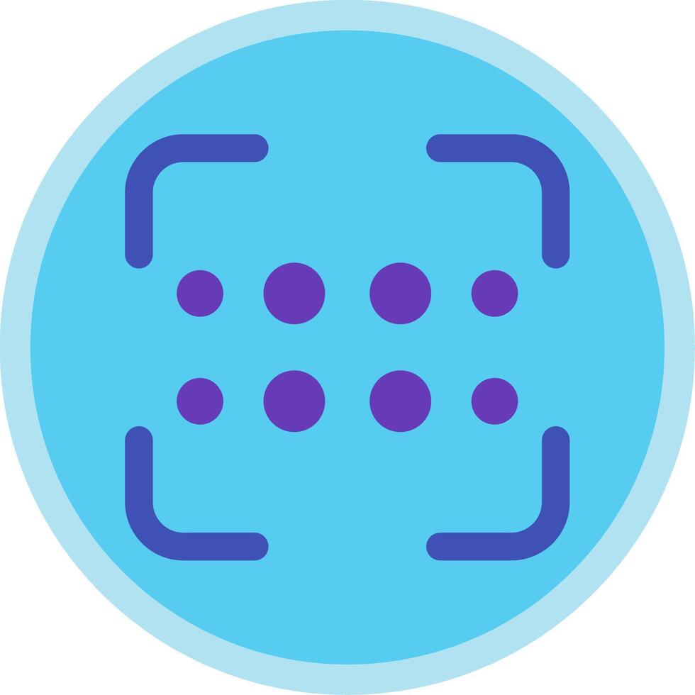 Reorder dots horizontal Flat Multi Circle Icon vector