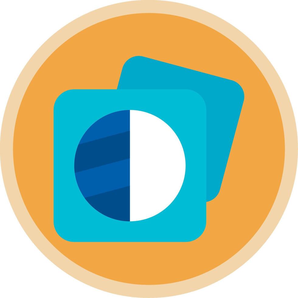 Image shadows Flat Multi Circle Icon vector