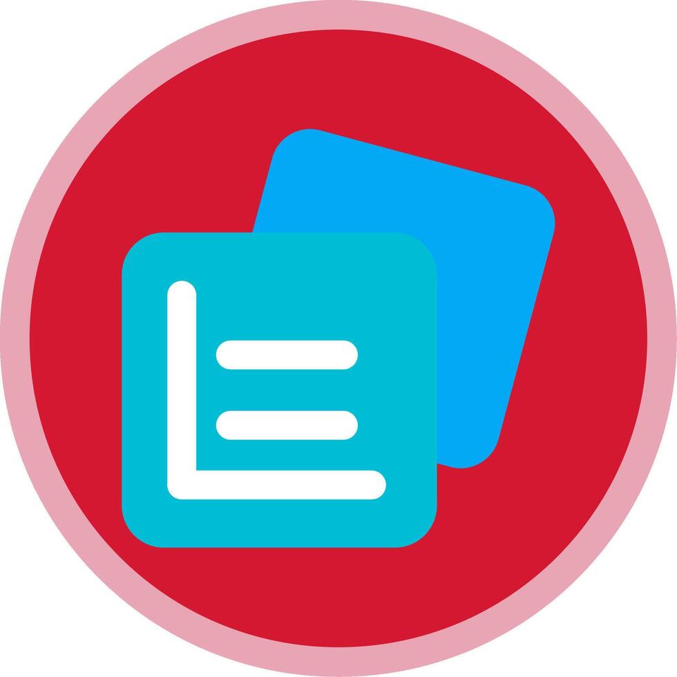 Grid rules Flat Multi Circle Icon vector