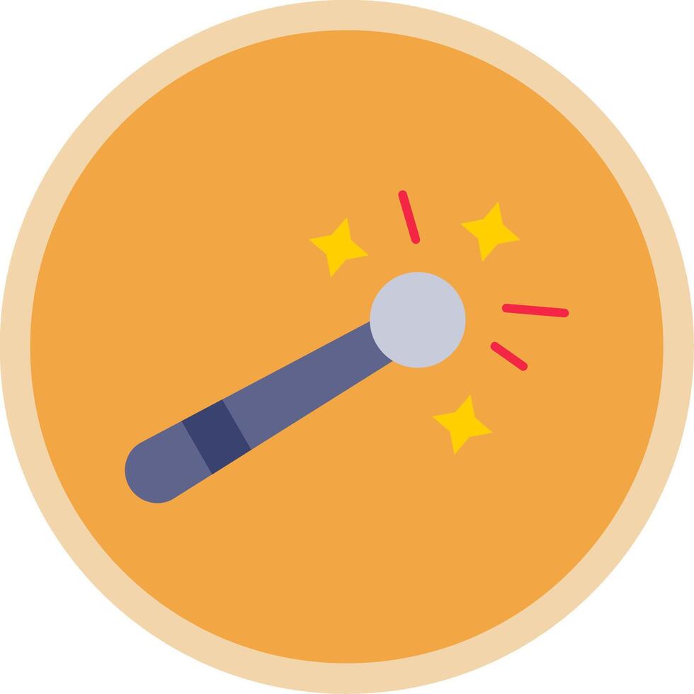 Magic tool Flat Multi Circle Icon vector