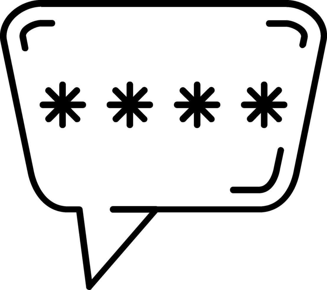 Chat box Skined Filled Icon vector