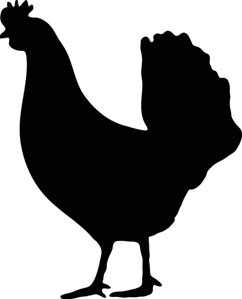 pollo vector o silueta