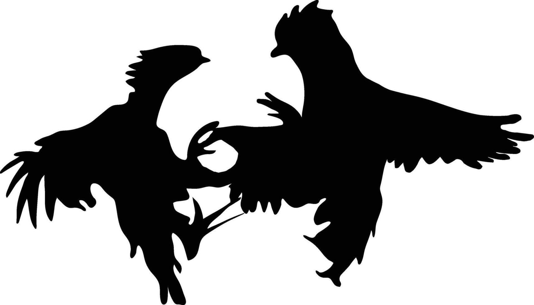 Fighting Rooster chicken vector