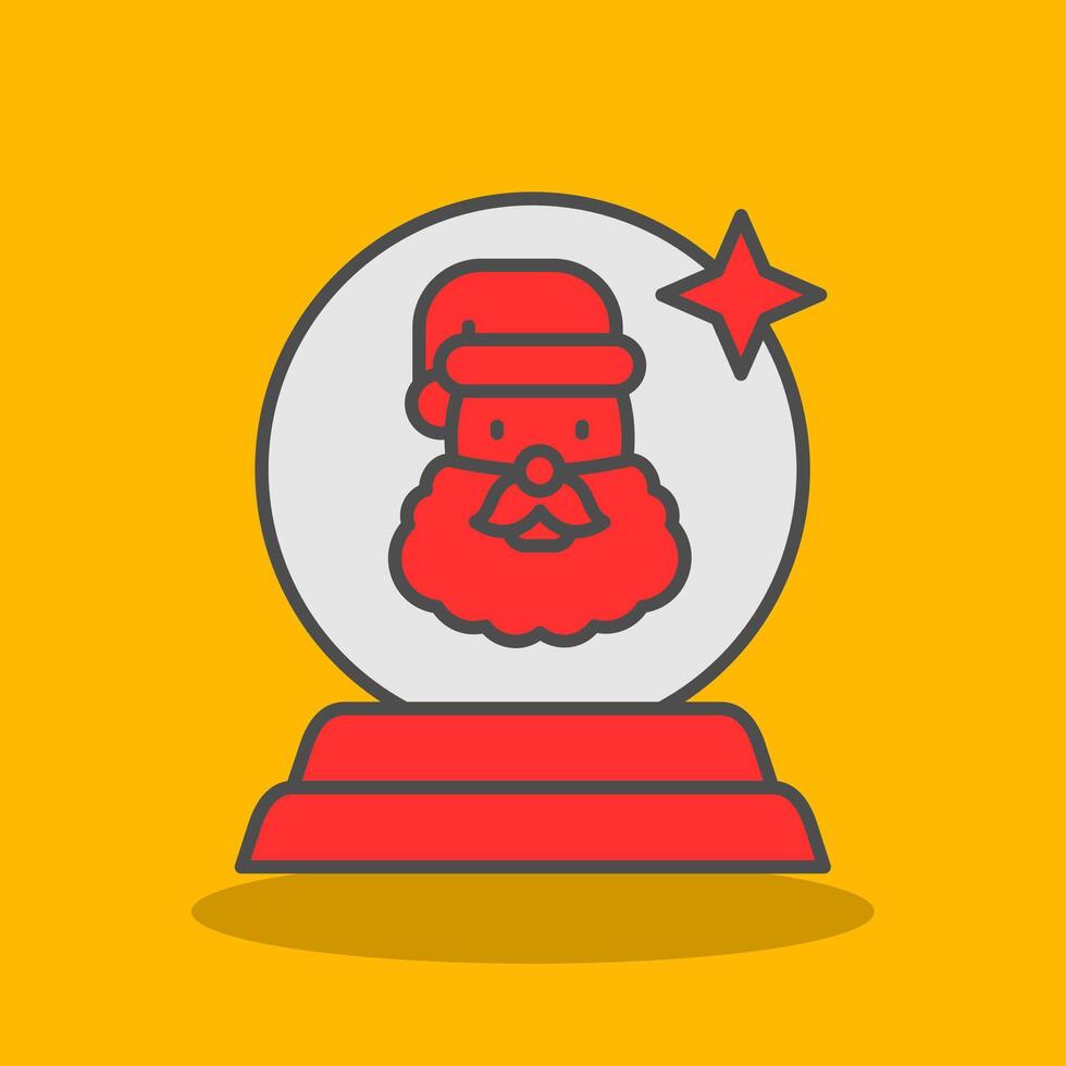 Jingle bell Filled Shadow Icon vector