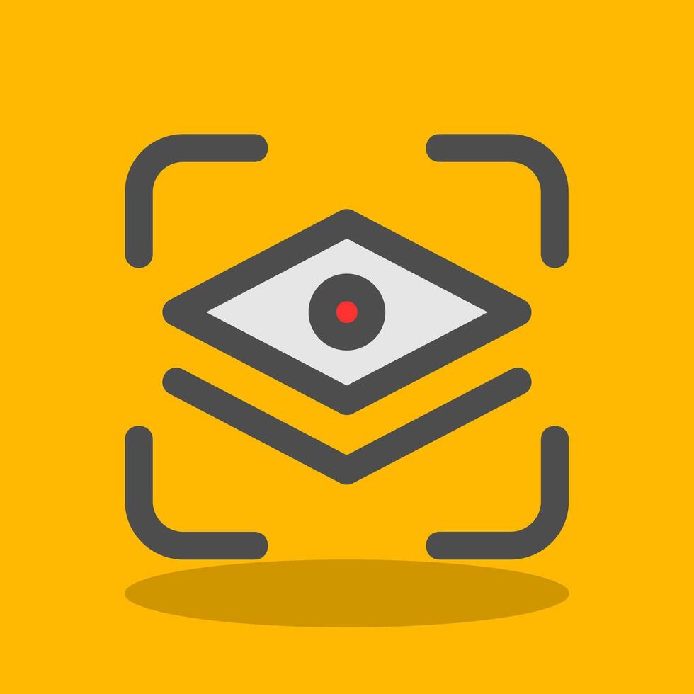 Layer mask Filled Shadow Icon vector