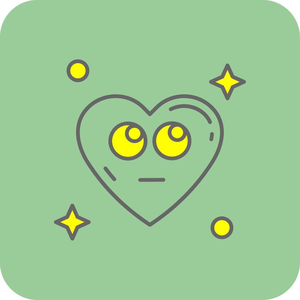 Rolling eyes Filled Yellow Icon vector