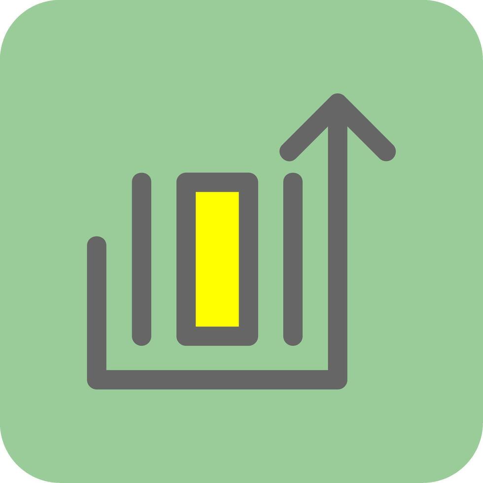 Deploy object Filled Yellow Icon vector