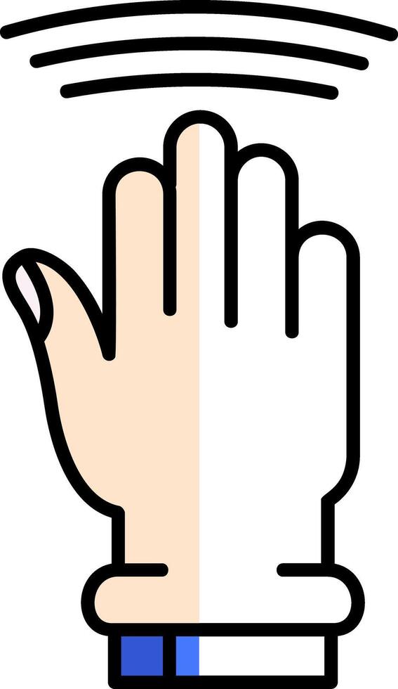 Drag Window Filled Half Cut Icon vector